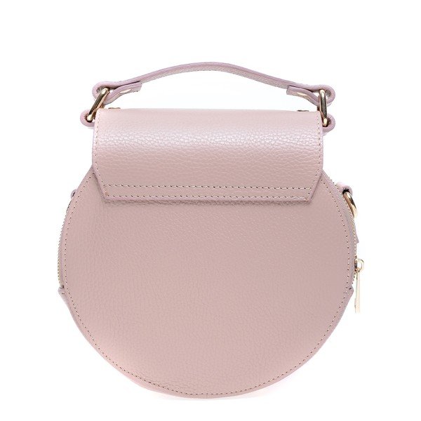 Geantă de umăr din piele Roberta M Rosa, roz-image-3