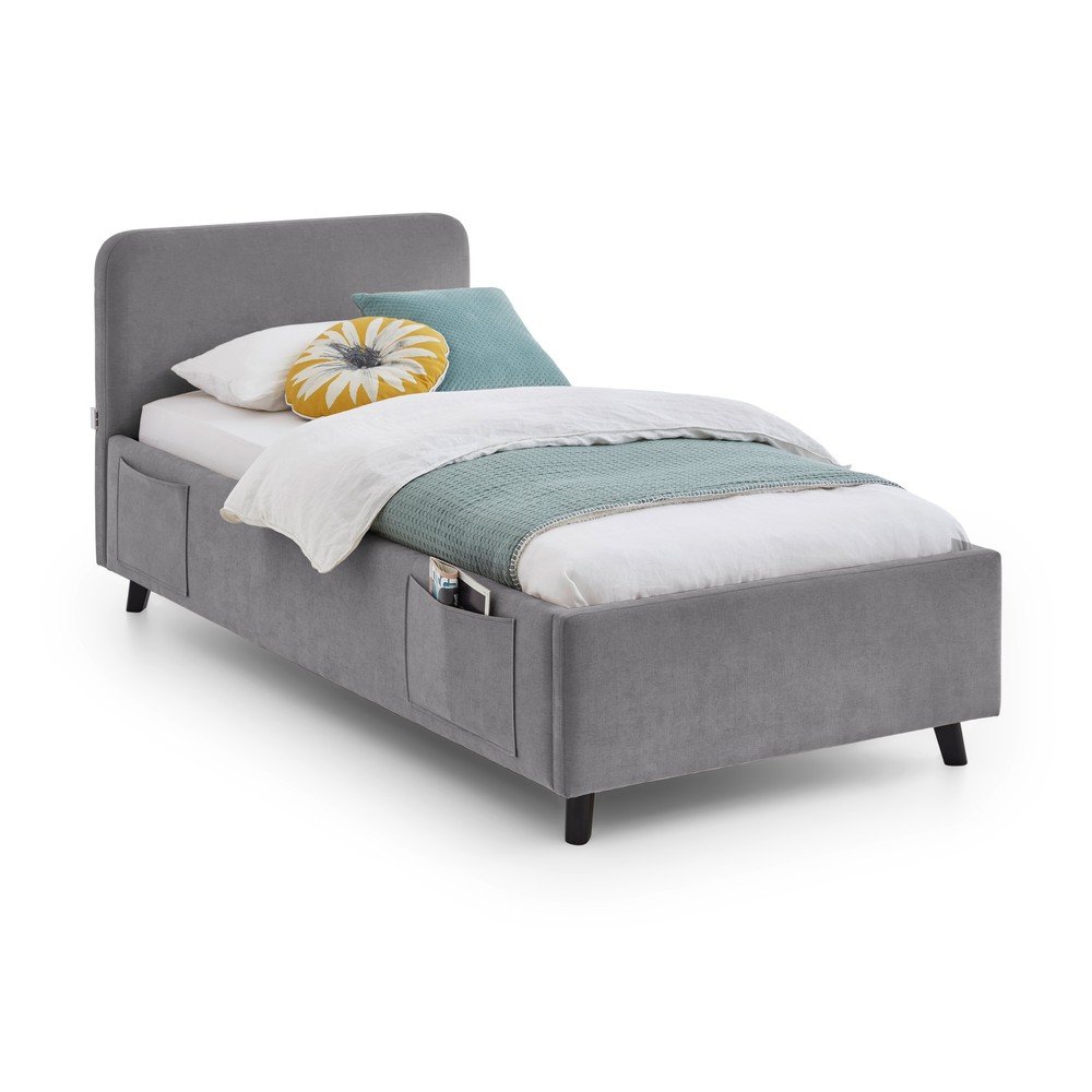 Pat pentru copii gri fără somieră 90x200 cm Cosy – Meise Möbel