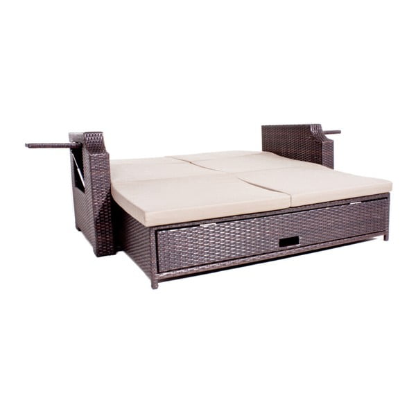 Canapea extensibilă pentru grădină cu spațiu depozitare ADDU Monaco-image-3