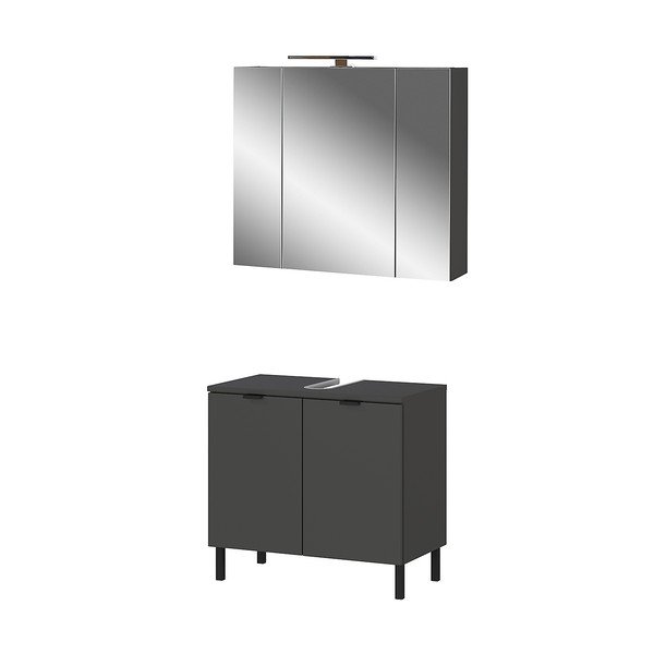 Set mobilă de baie gri antracit Arcena – Germania