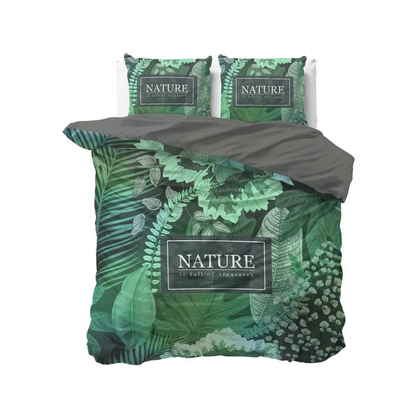 Lenjerie din bumbac pentru pat dublu Pure Cotton Organic Nature, 200 x 200/220/220 cm