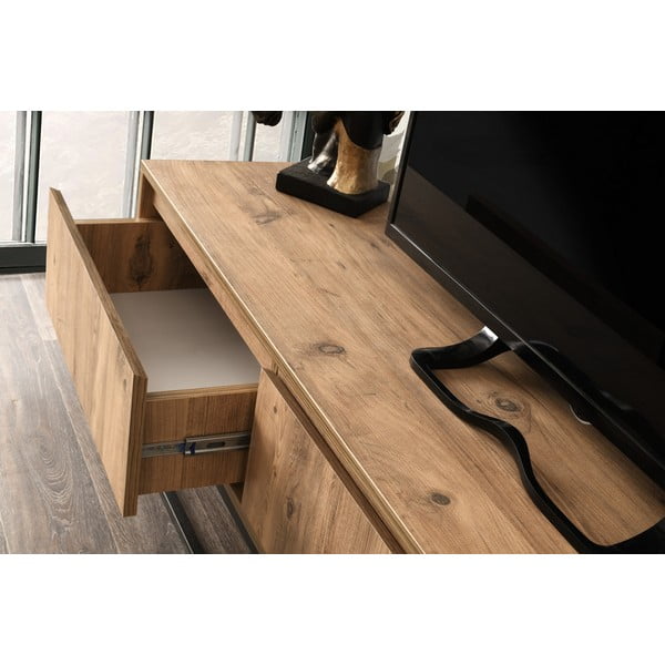 Comodă TV cu aspect de lemn de pin Kalune Design Tilsim, lungime 180 cm, natural-image-2