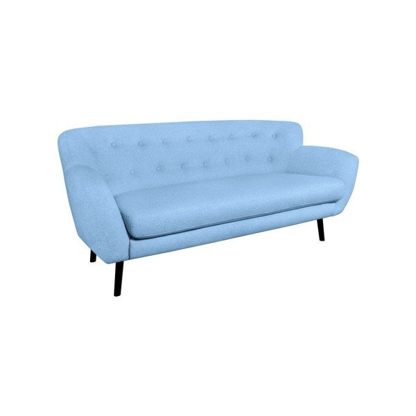 Canapea cu 3 locuri Kooko Home Rock, albastru deschis -image-2