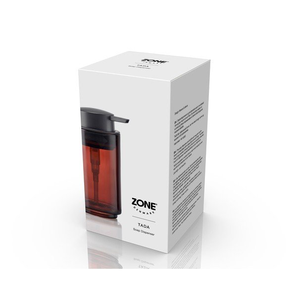 Dozator de săpun lichid maro din sticlă 250 ml Tada – Zone-image-4