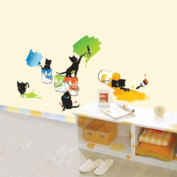 Autocolant Ambiance Cats and Paints