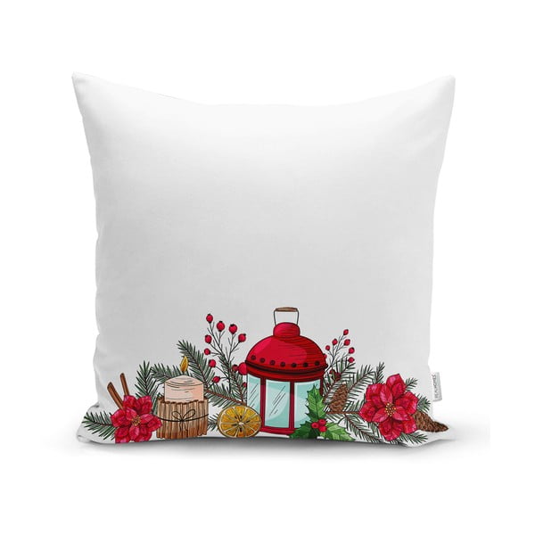 Față de pernă 43x43 cm  cu model de Crăciun – Mila Home