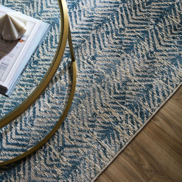 Covor albastru 160x230 cm Lua Abstract – Flair Rugs-image-2