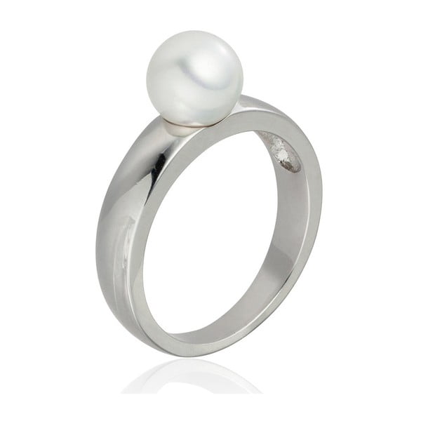 Inel cu perlă albă Nova Pearls Copenhagen Jeanne, mărime 56