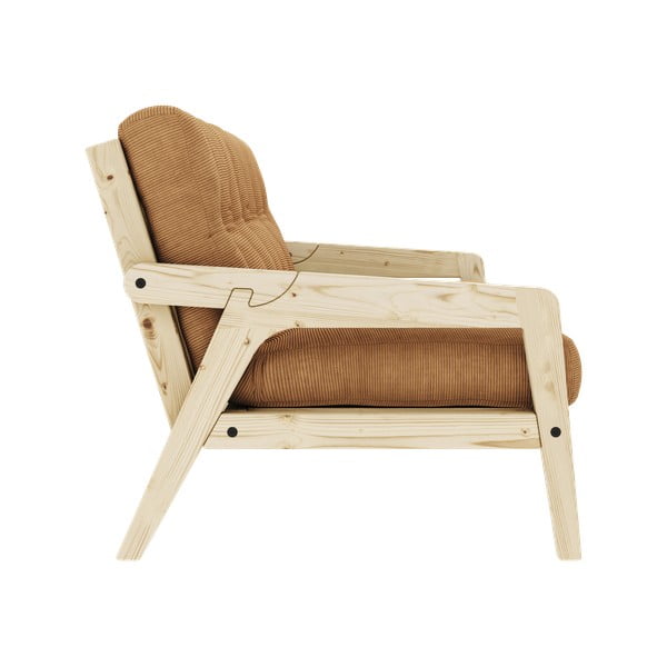 Canapea extensibilă galben muștar 190 cm Grab Clear - Karup Design-image-4