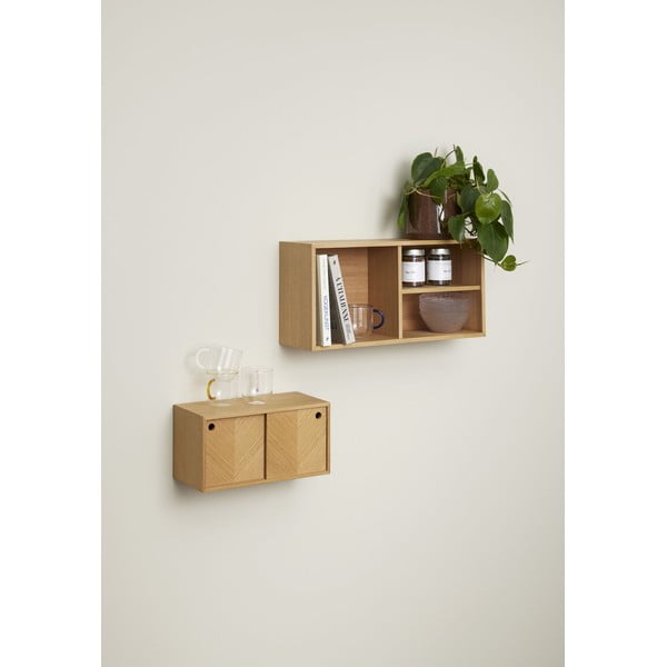 Raft de perete în decor de lemn de stejar Collect - Hübsch-image-1