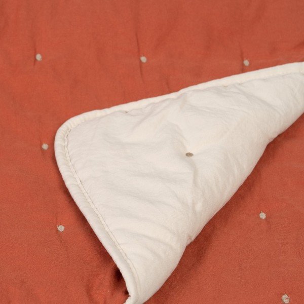 Cuvertură cărămizie/bej matlasată din microfibră 230x280 cm – Ixia-image-3