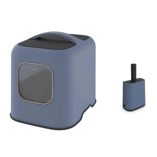 Set de litieră cu lopățică albastru închis Biala – Rotho