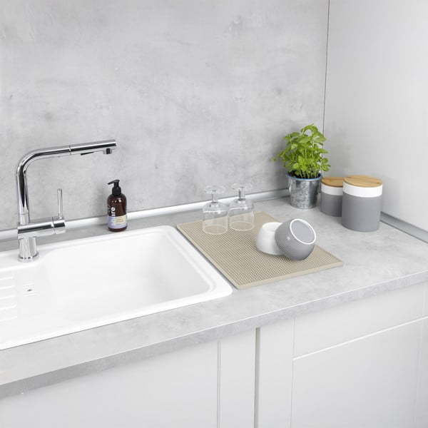 Scurgător de vase bej din cauciuc 40x30 cm Maxi – Wenko-image-3