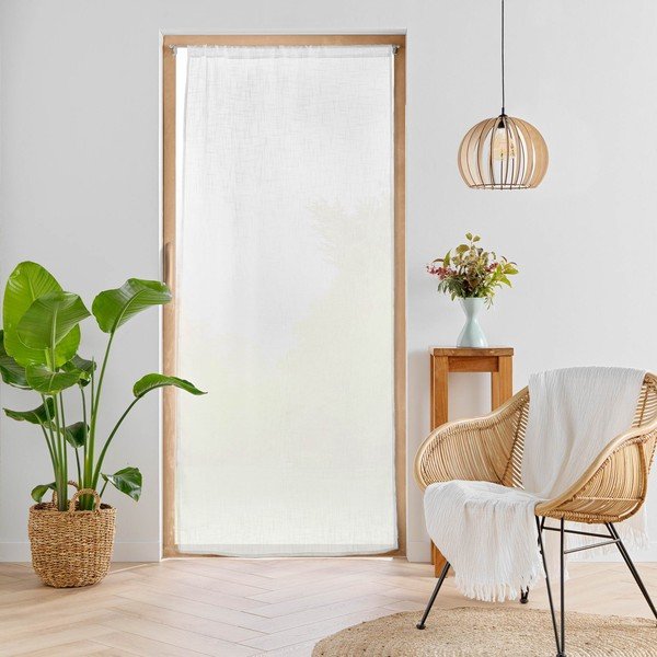 Draperie albă 90x200 cm cu prindere la ușă Haltona – douceur d'intérieur-image-1