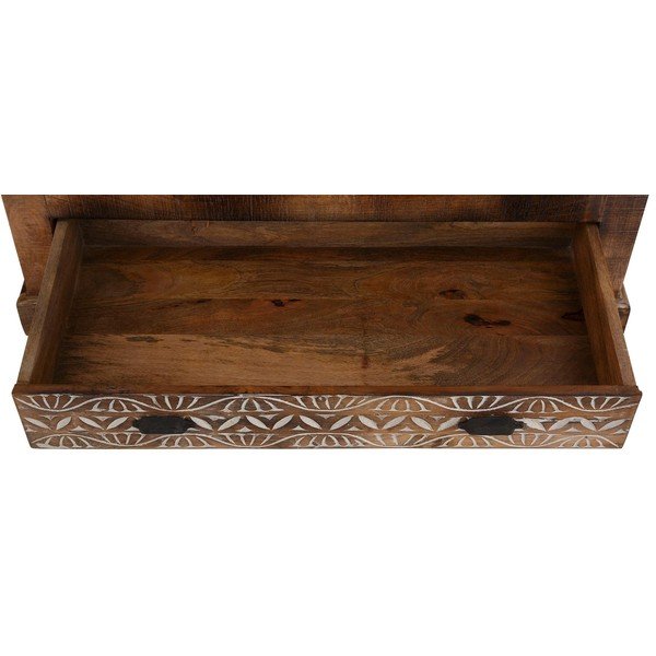 Șifonier maro din lemn de mango 190x45 cm Maneesh – Støraa-image-4