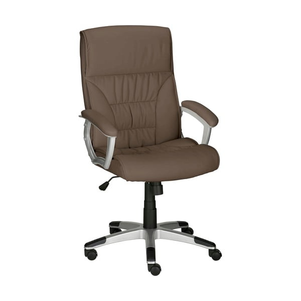 Scaun de birou maro din imitație de piele Flori – Støraa