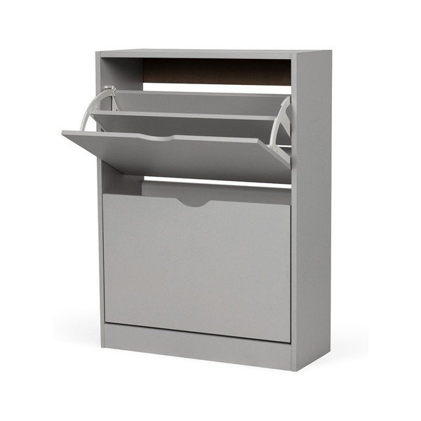 Pantofar gri cu deschidere înclinată 50x82x24 cm Stelo – Bonami Essentials-image-2