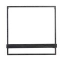 Raft negru mat din lemn  de brad Maddison – Light & Living