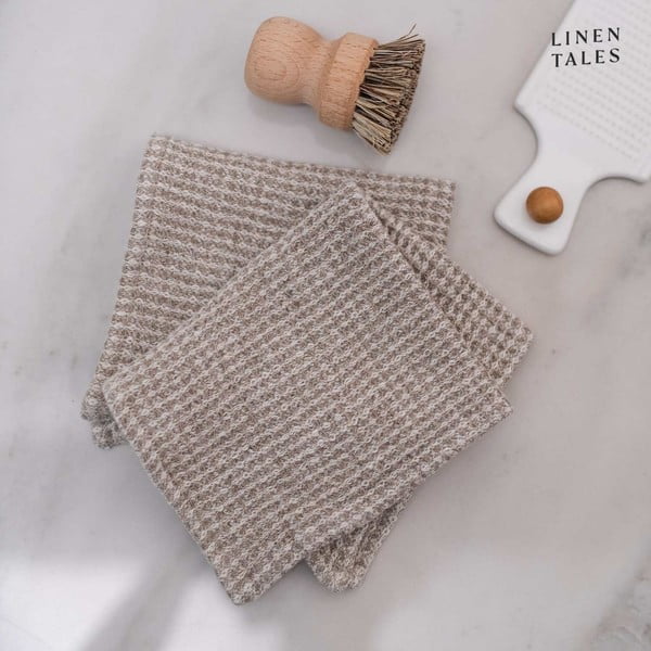 Prosoape de vase 2 buc. din in 26x26 cm – Linen Tales-image-1