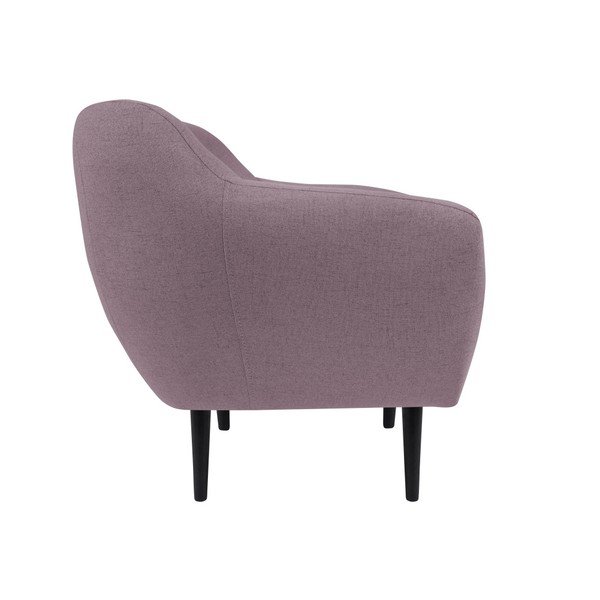 Fotoliu cu picioare maro Mazzini Sofas Piemont, roz-image-2