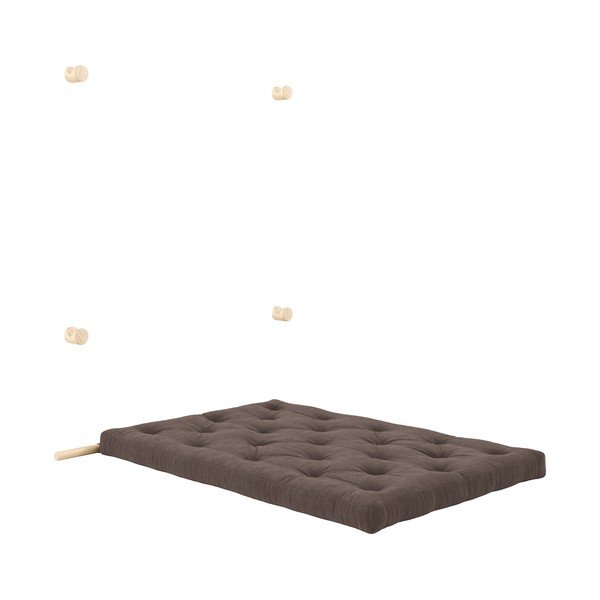 Canapea maro închis extensibilă cu tapițerie din catifea reiată 135 cm Hooked – Karup Design-image-4