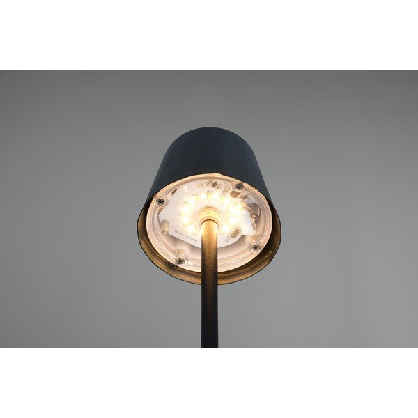 Veioză negru-mat LED cu abajur din metal (înălțime 21 cm) Diaz – Reality-image-2