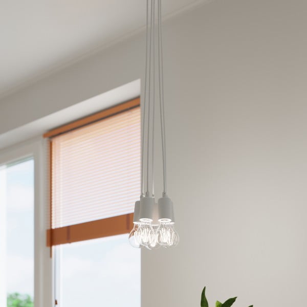 Lustră albă ø 15 cm Rene – Sollux-image-1