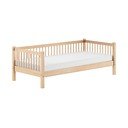 Pat pentru copii  în culoare naturală din lemn de fag cu somieră 90x200 cm Forrest – Vipack
