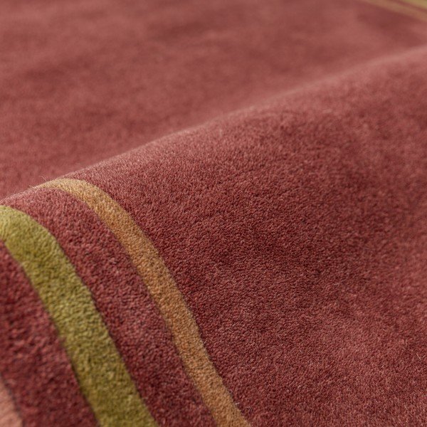 Covor tip traversă burgundy țesut manual din lână 80x230 cm Lois – Flair Rugs-image-4