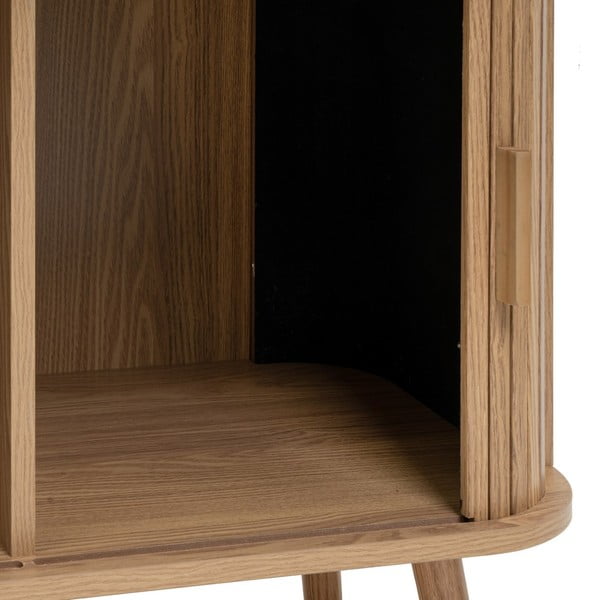 Bibliotecă în culoare naturală cu aspect de lemn de stejar 80x172x40 cm Elia – Casa Selección-image-3