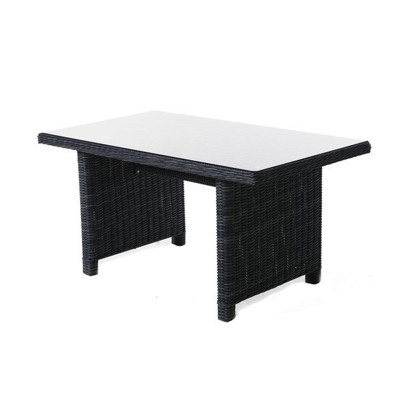 Set mobilier de grădină din ratan artificial gri pentru 9 persoane Houston - Rojaplast-image-1