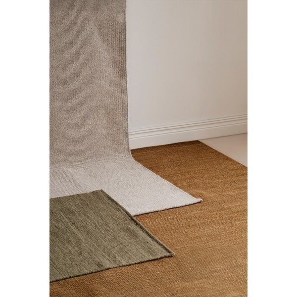 Covor kaki țesut manual din lână 200x290 cm Moorfields – Rowico-image-1