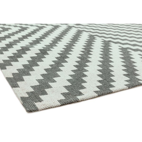 Covor Asiatic Carpets Geo, 120 x 170 cm, gri-alb-image-1