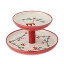 Platou etajat din gresie  cu model de Crăciun Yule – Bloomingville