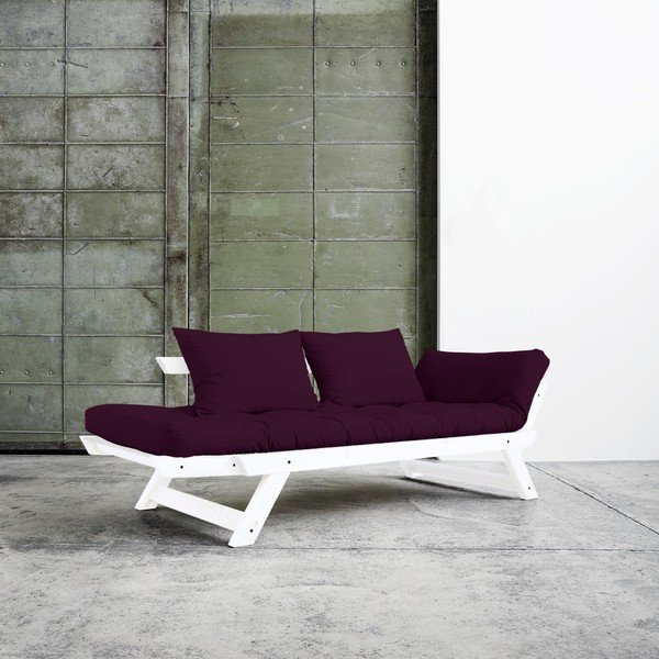 Canapea extensibilă Karup Bebop White/Purple Plum-image-1