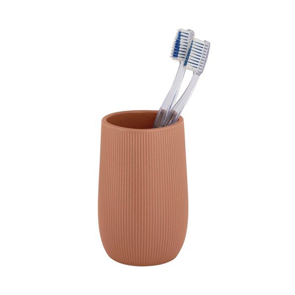 Suport pentru periuța de dinți maro din ceramică Fablo – Wenko