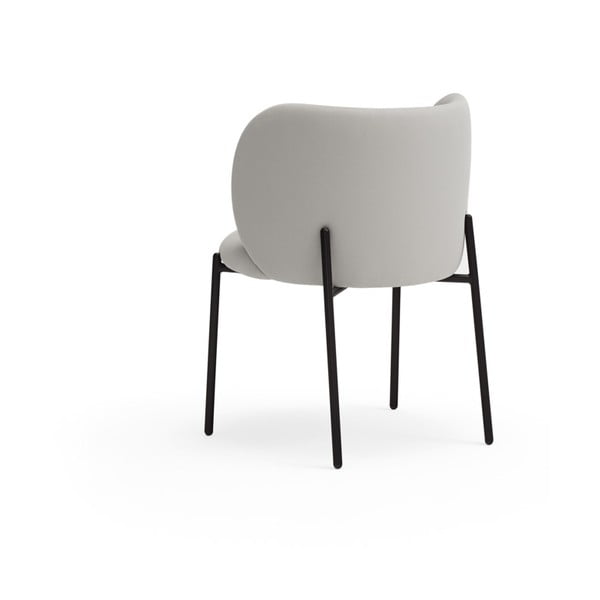 Set de scaune de sufragerie gri deschis 2 buc. tapițat Mogi – Teulat-image-3