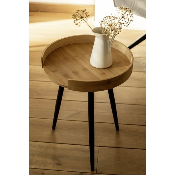 Măsuță auxiliară rotundă din bambus ø 40 cm Loft – Wenko-image-2