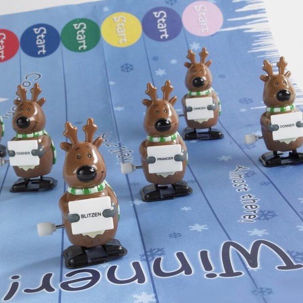 Set 6 pocnitori de Crăciun Robin Reed Reindeer-image-1
