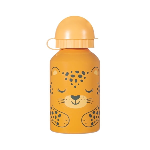 Stică apă copii Orange Sass & Belle Leopard, 250 ml, portocaliu