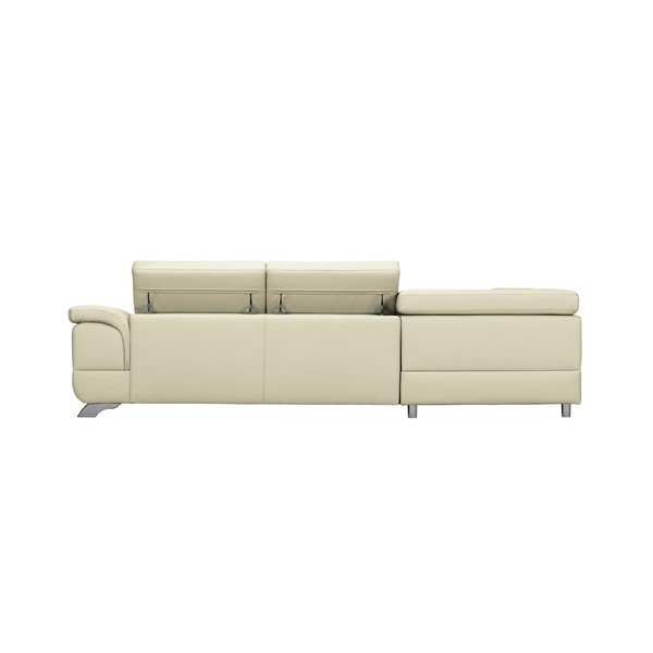 Colțar extensibil din piele Windsor & Co Sofas Gamma, bej, partea stângă-image-2