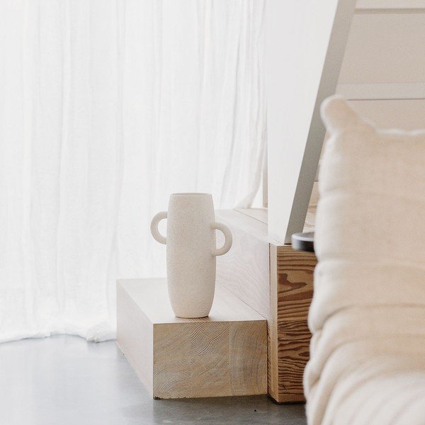 Vază albă din ceramică (înălțime 30 cm) Bullet – S|P Collection-image-2