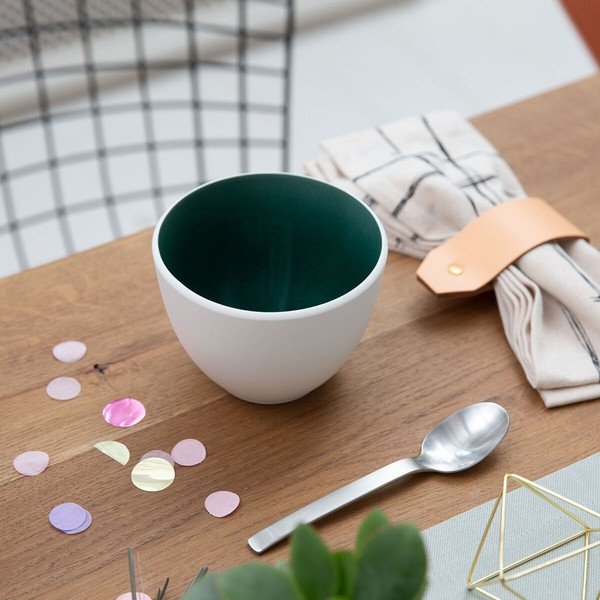 Cană din porțelan Villeroy & Boch Uni, 450 ml, alb-verde-image-2