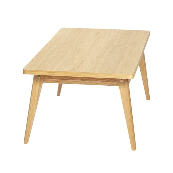 Măsuță de cafea în culoare naturală cu aspect de lemn de stejar 60x120 cm Nice – Woodman-image-3