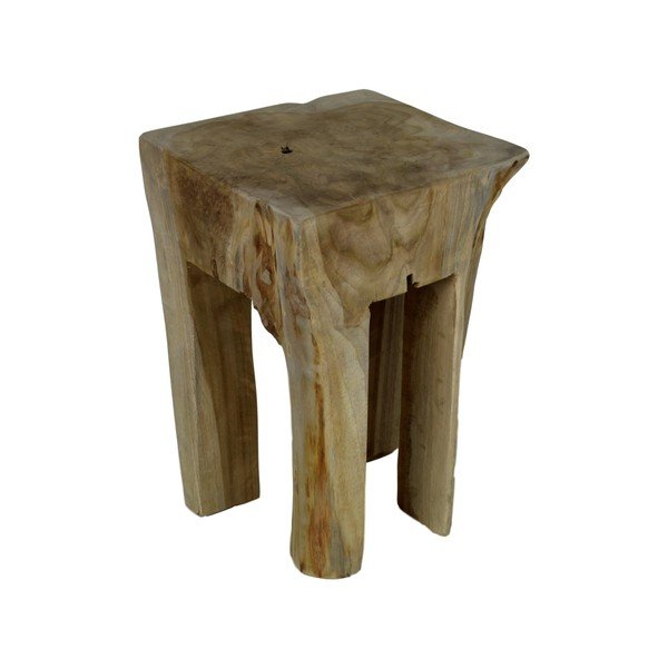 Taburet din lemn de tec HSM collection Keta-image-1