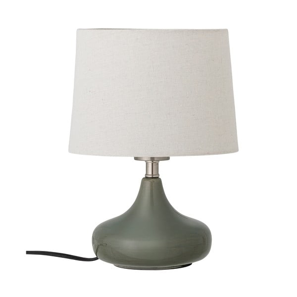 Veioză verde-închis cu abajur textil (înălțime 28 cm) Loa – Bloomingville