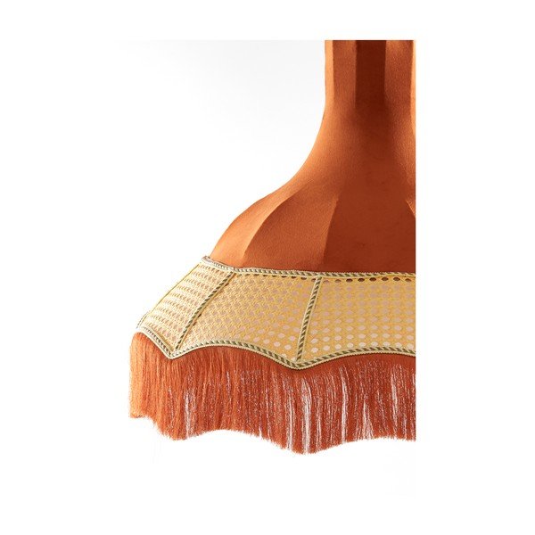 Lustră portocalie cu abajur textil ø 50 cm Mizia – Light & Living-image-4