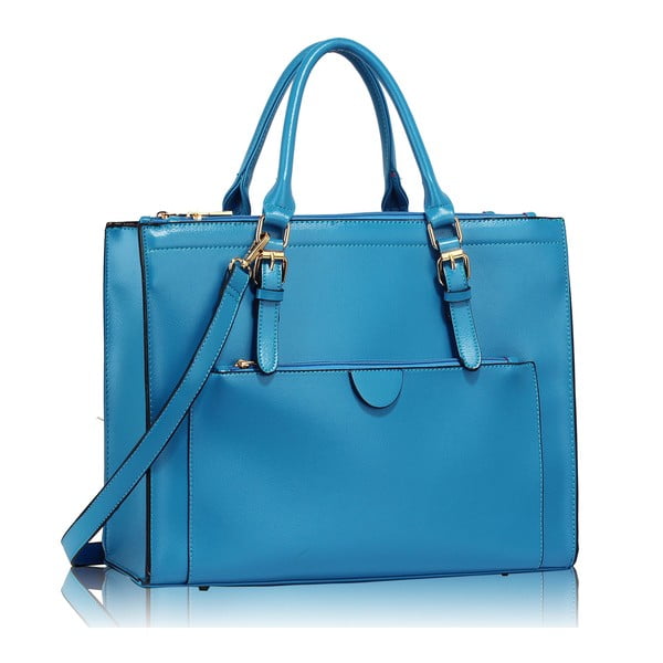 Geantă L&S Bags Alicia, albastru deschis 