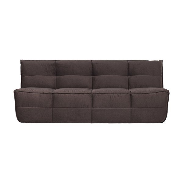 Canapea maro cu tapițerie din catifea 204 cm Cluster – vtwonen
