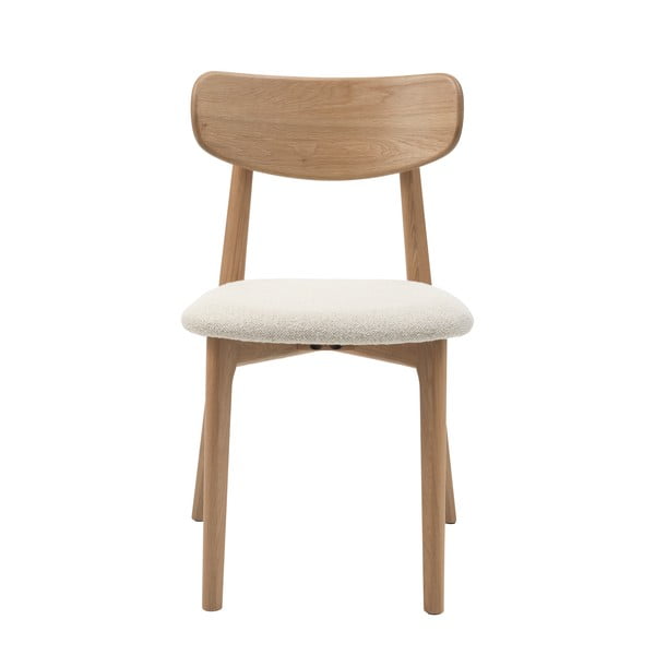 Scaun de dining crem/în culoare naturală Elim – Unique Furniture-image-3